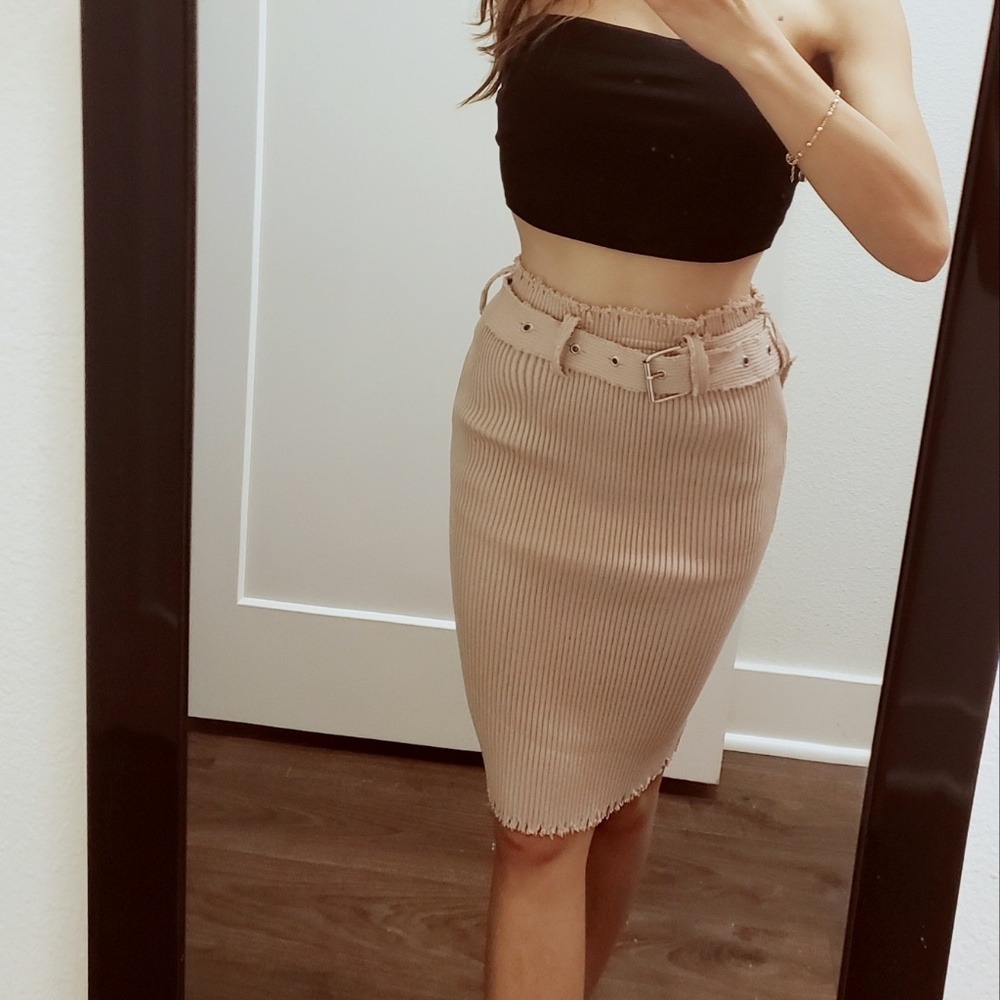 2 Piece Bodycon Two Piece Tank Top and Skir